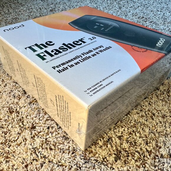 Nood The Flasher 2.0 IPL Hair Reduction Device - Matte Black - NEW, SEALED - Picture 3 of 5